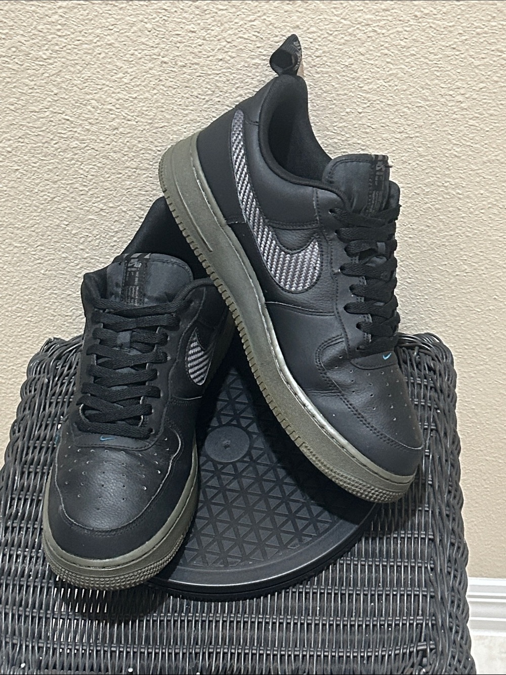 Nike Air Force 1 Black Royal Carbon Fiber DR0155-002